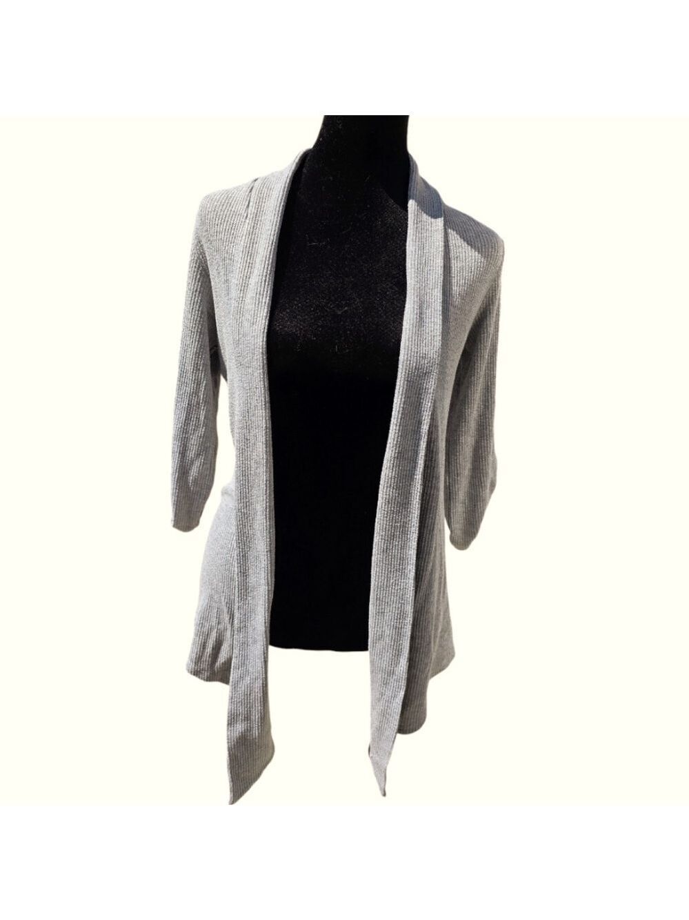 Bobeau gray cardigan medium